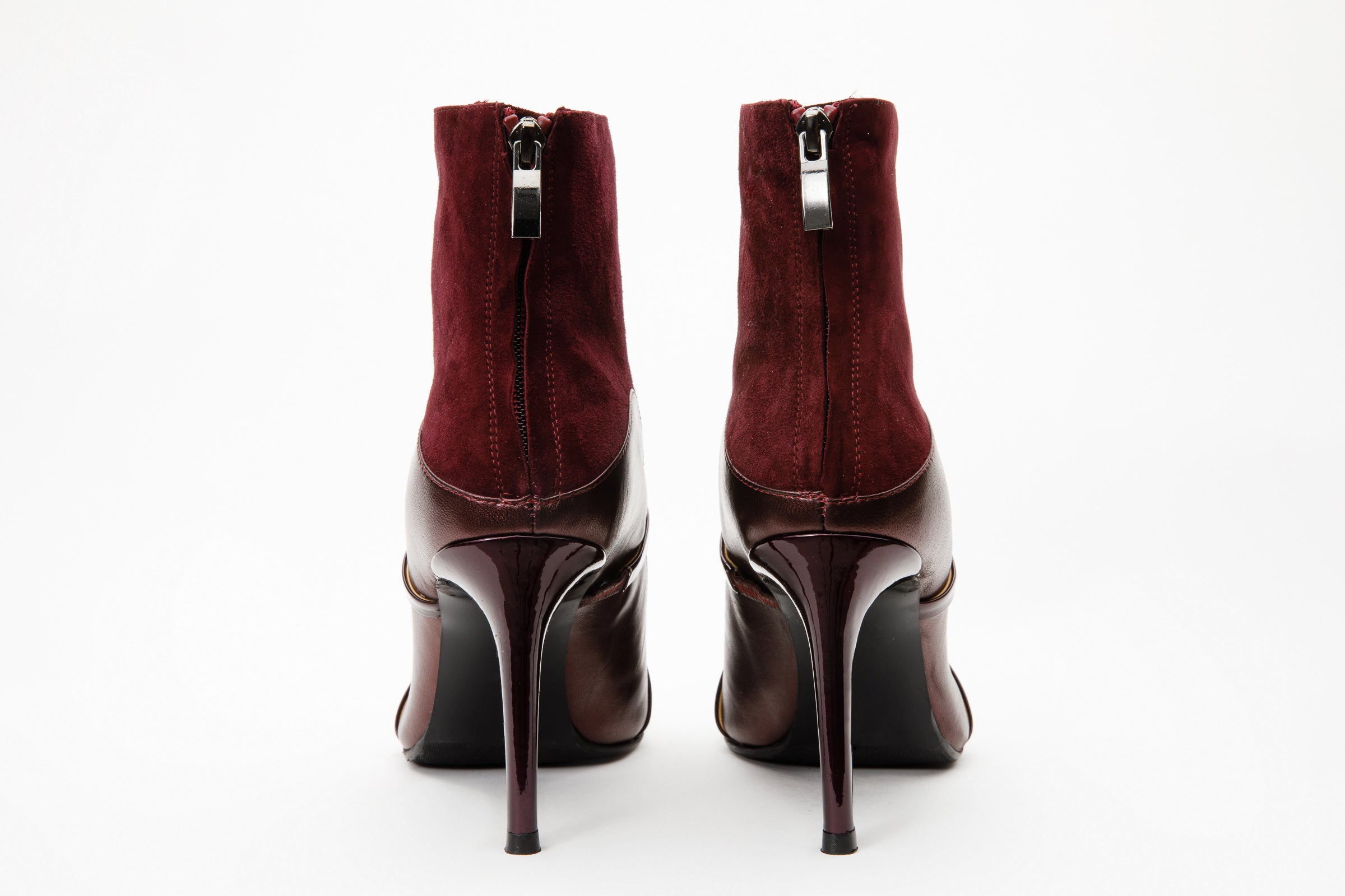 The Manila Burgundy Leather Ankle Boot - Vinci Leather