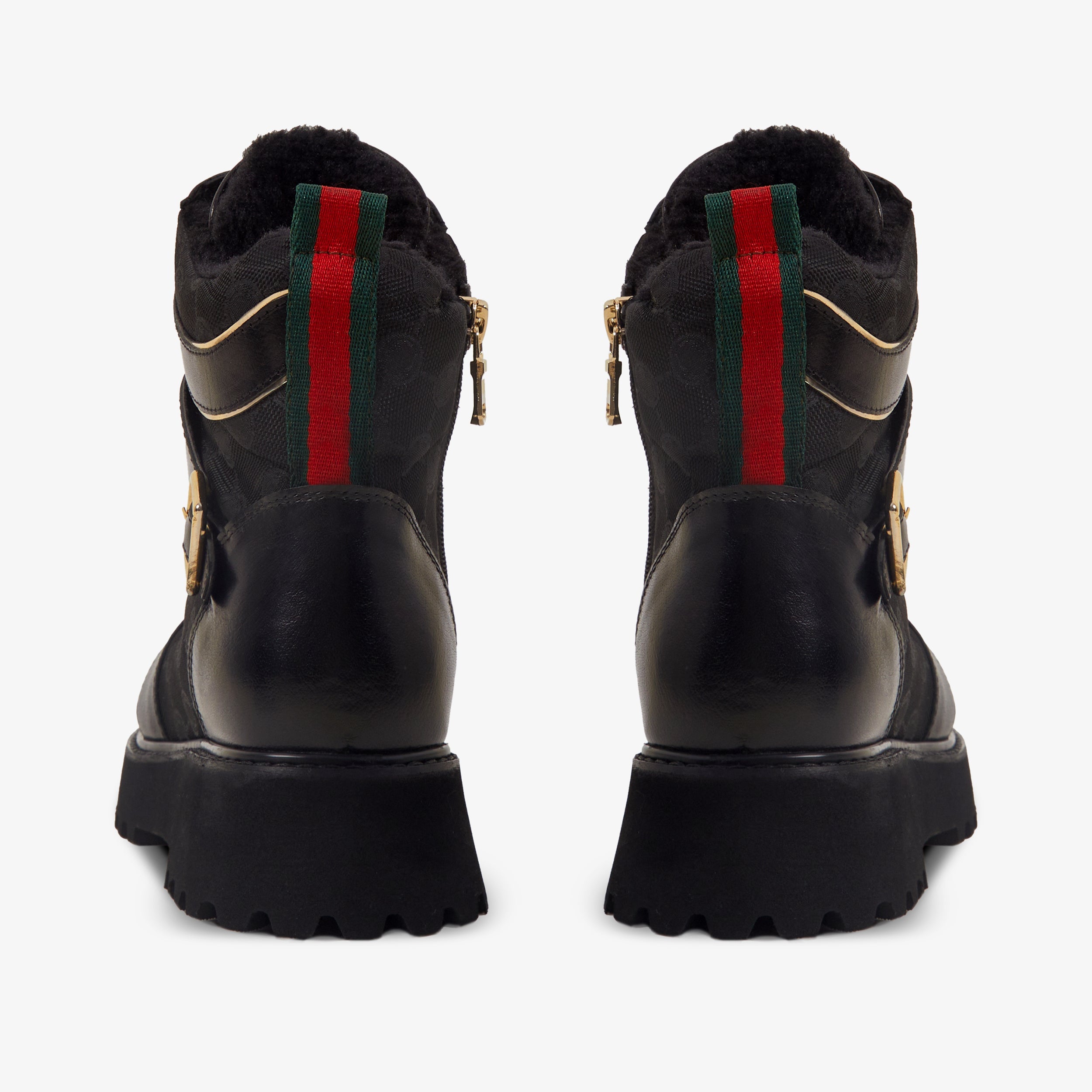The Boston Black Leather Lace-Up Ankle Boot With a Side Zipper - Vinci Leather