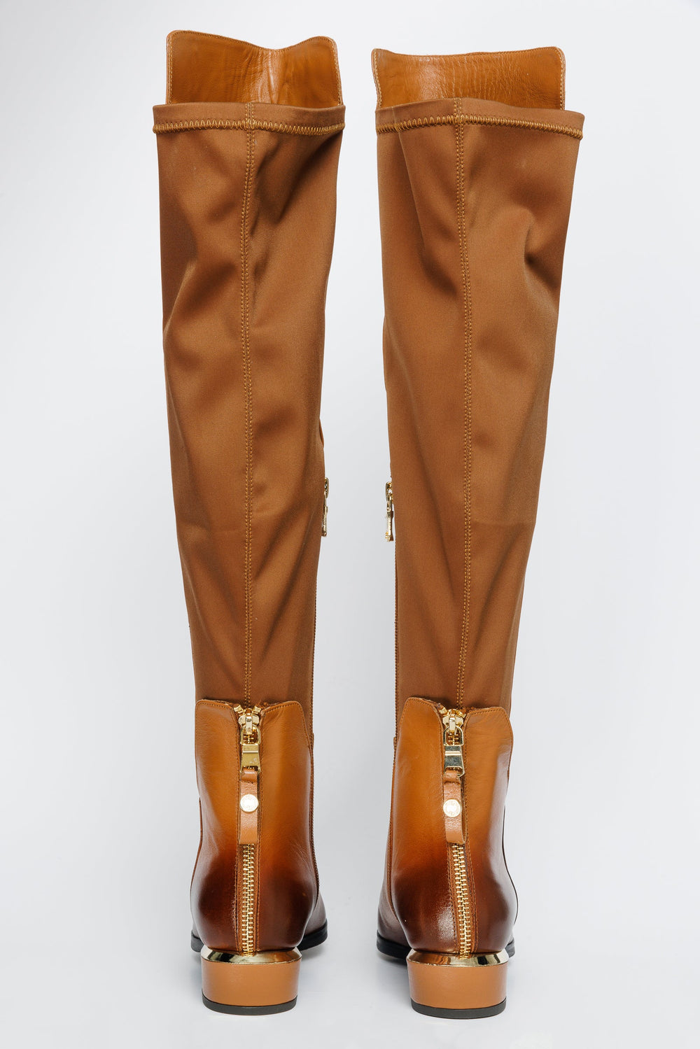 The Fairoks Tan Leather Knee High Boot - Vinci Leather