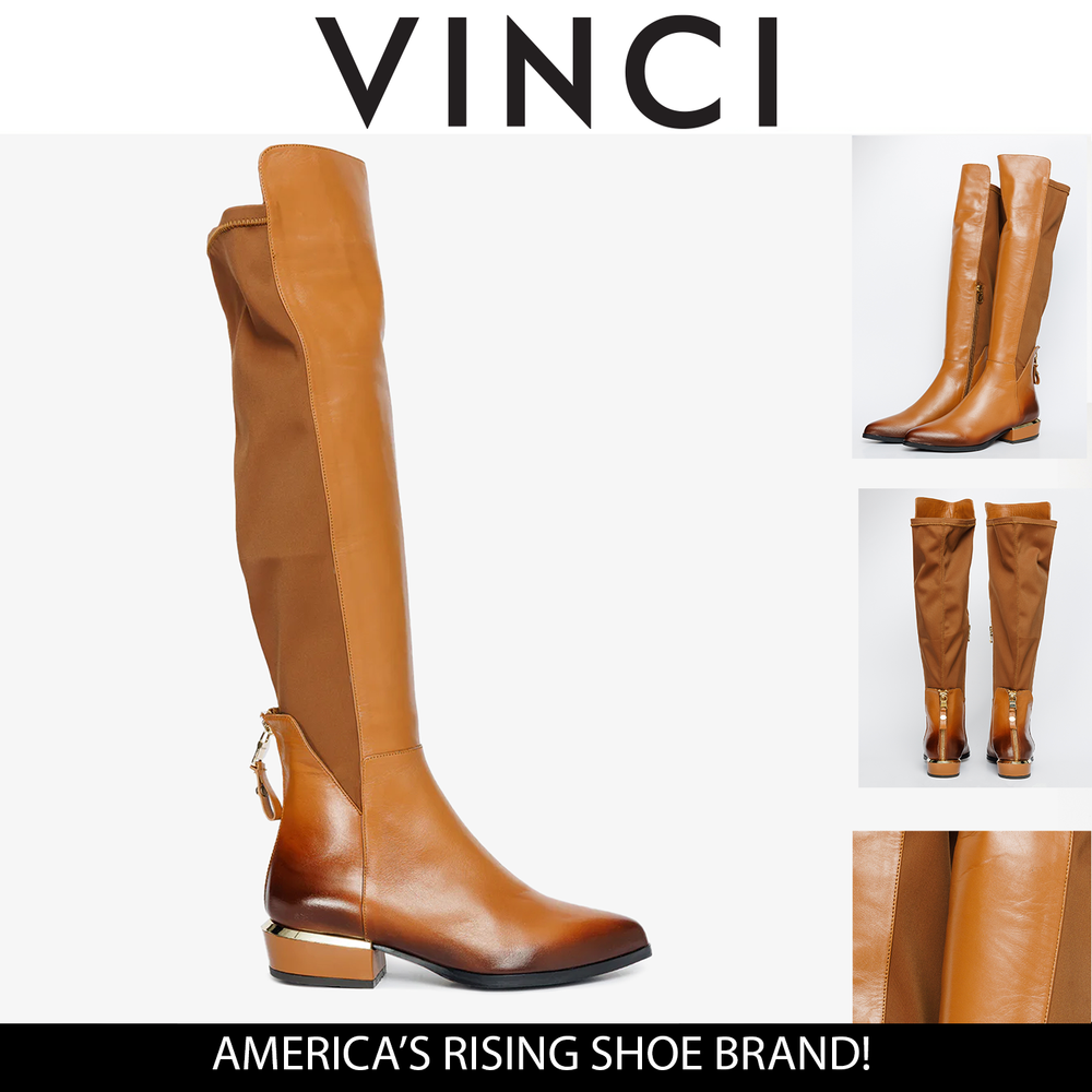 The Fairoks Tan Leather Knee High Boot - Vinci Leather