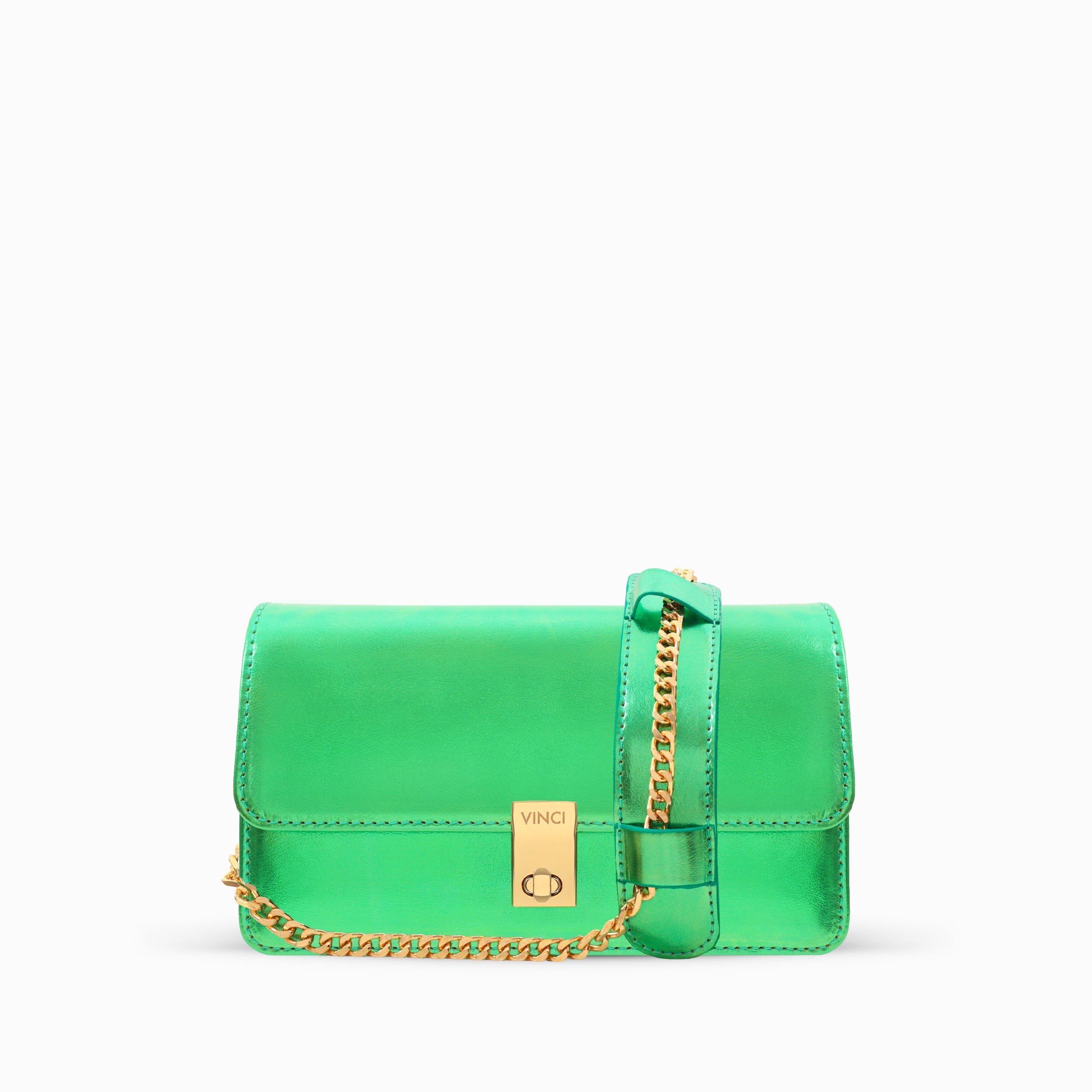 The Torola Green Handbag - Vinci Leather