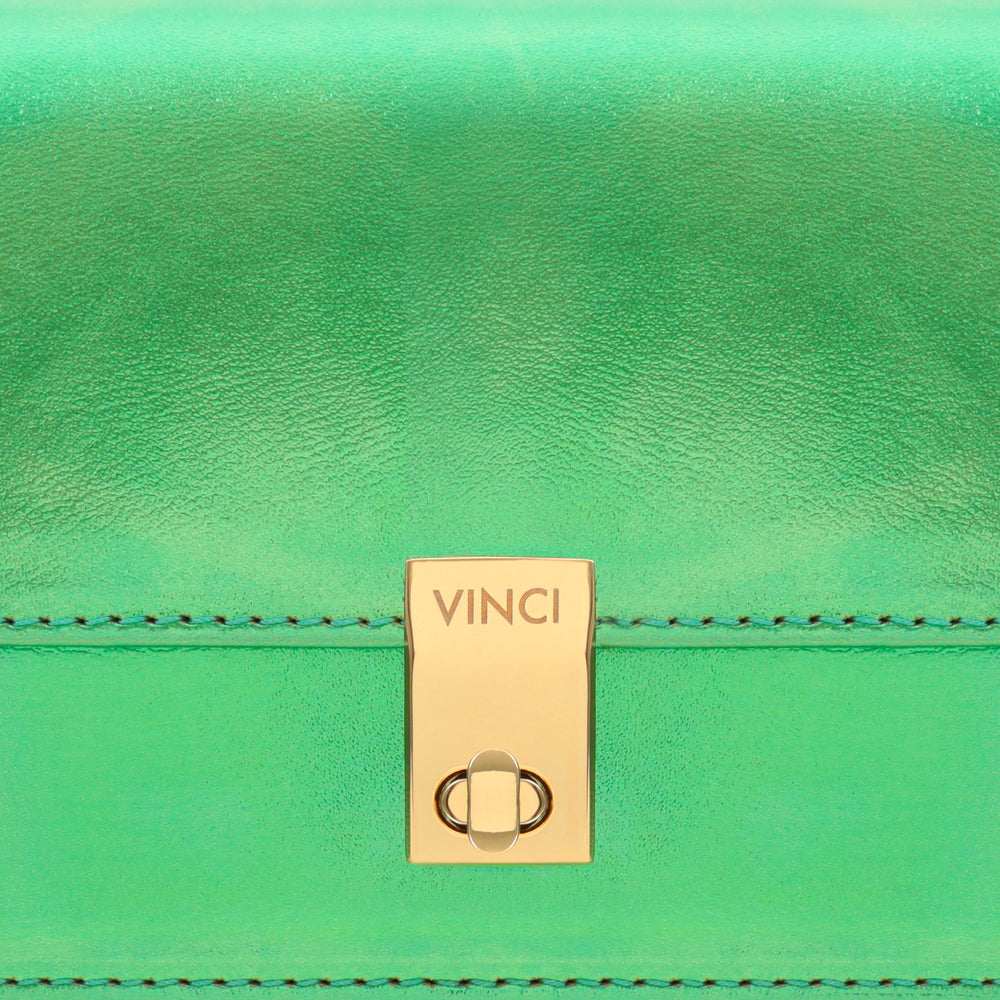 The Torola Green Handbag - Vinci Leather