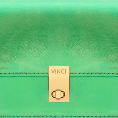 The Torola Green Handbag - Vinci Leather