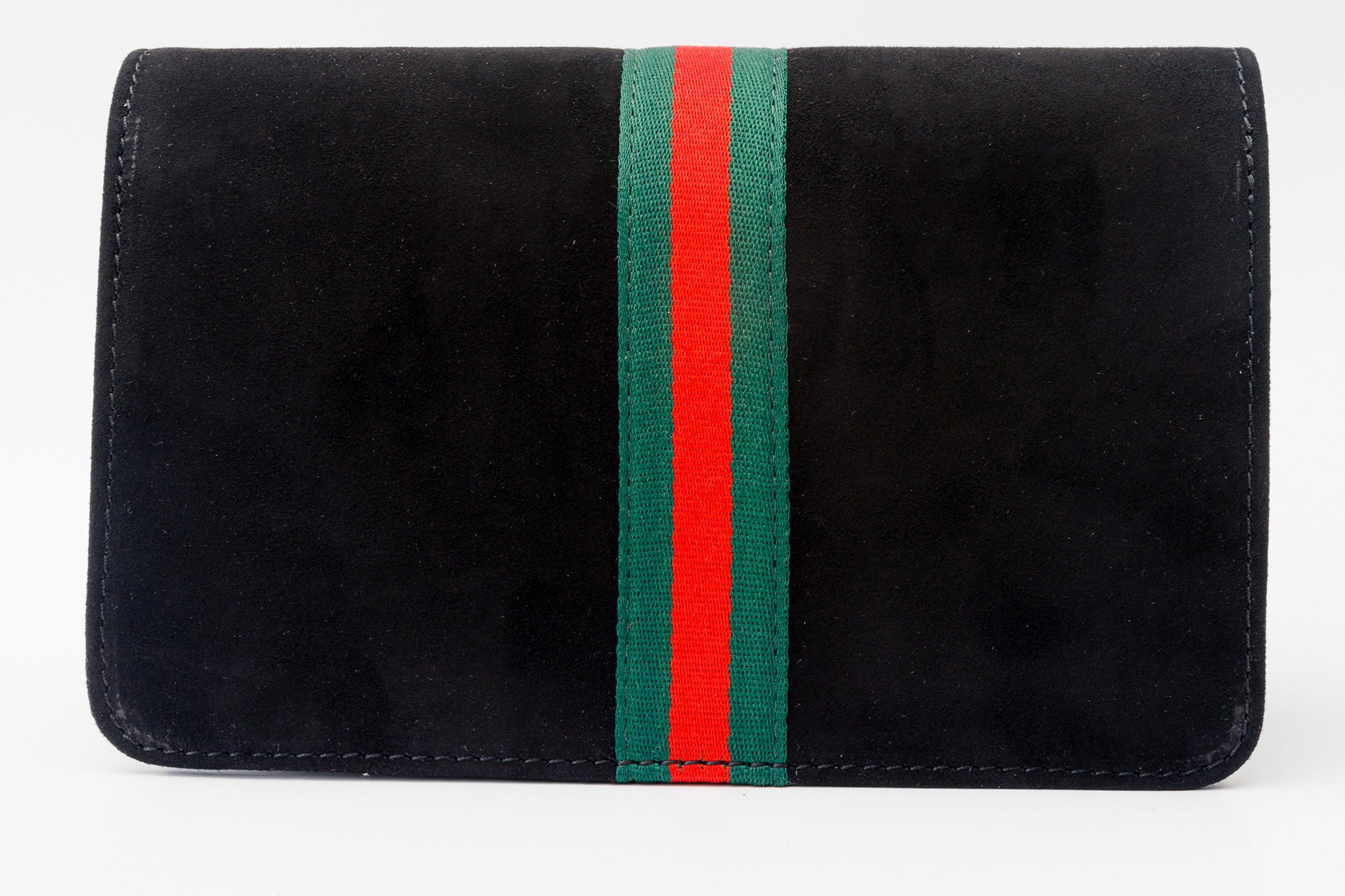 The Afega Black Suede Leather Handbag - Vinci Leather