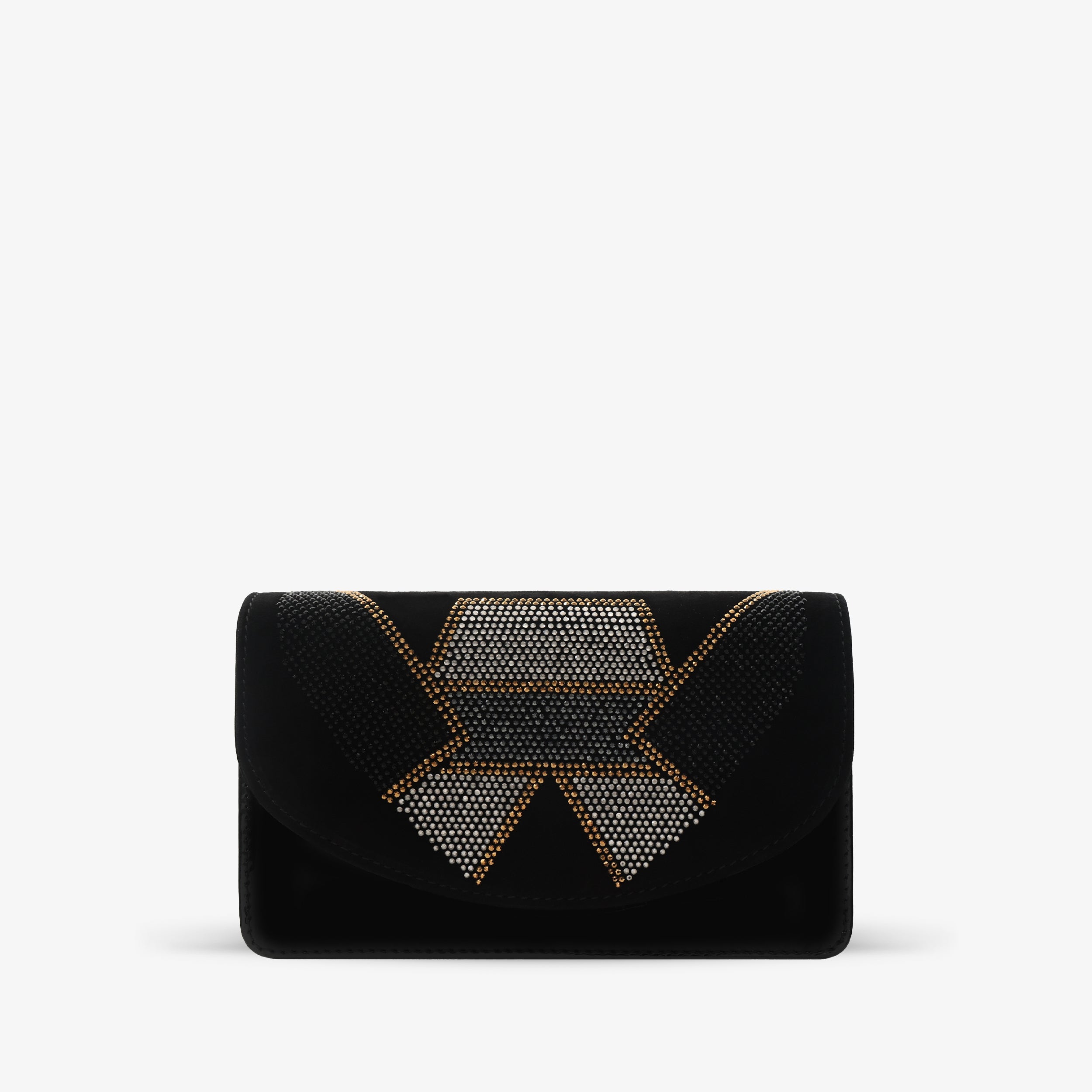 The Magnolia Black Glitter Leather Handbag - Vinci Leather