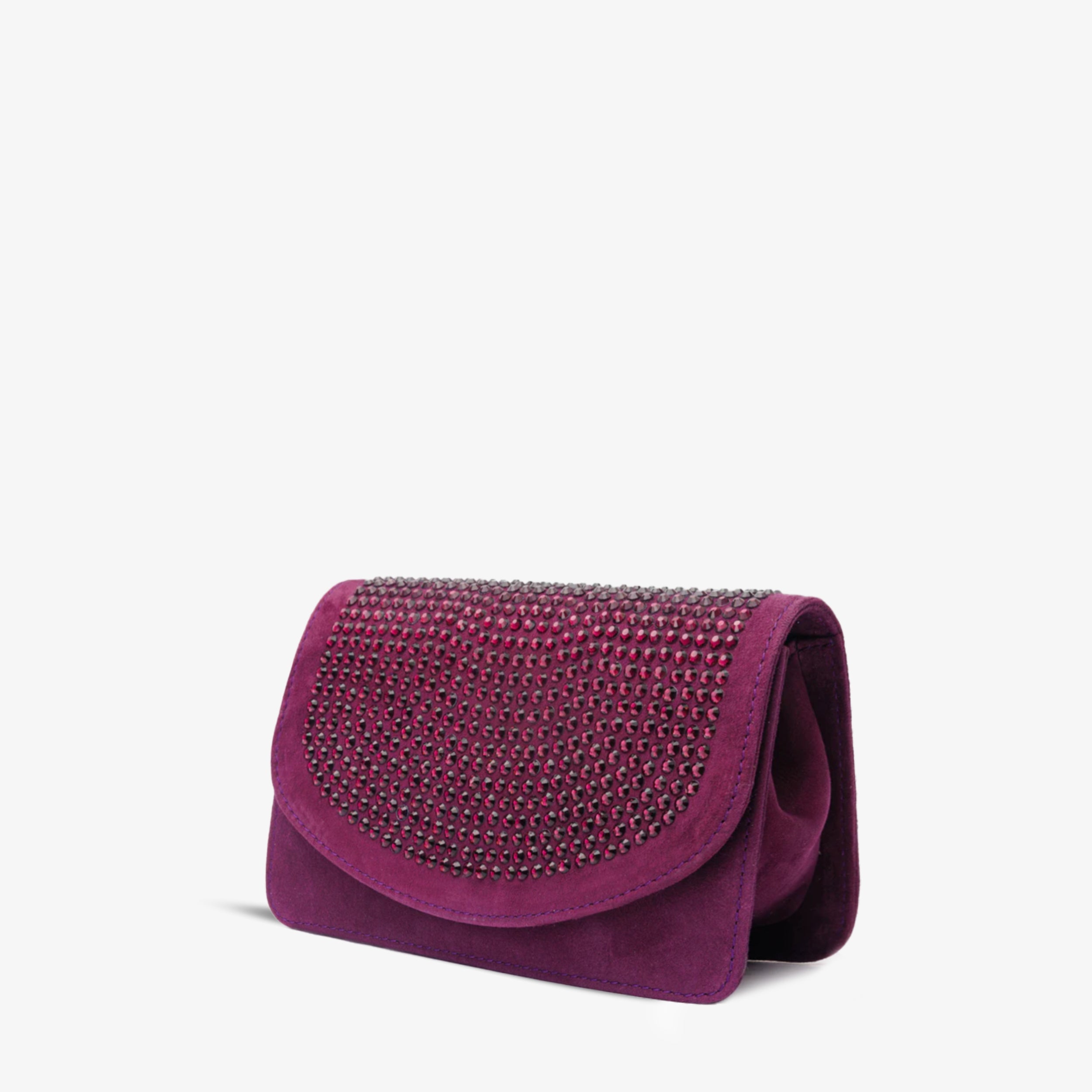 The Ailano Purple Leather Handbag - Vinci Leather
