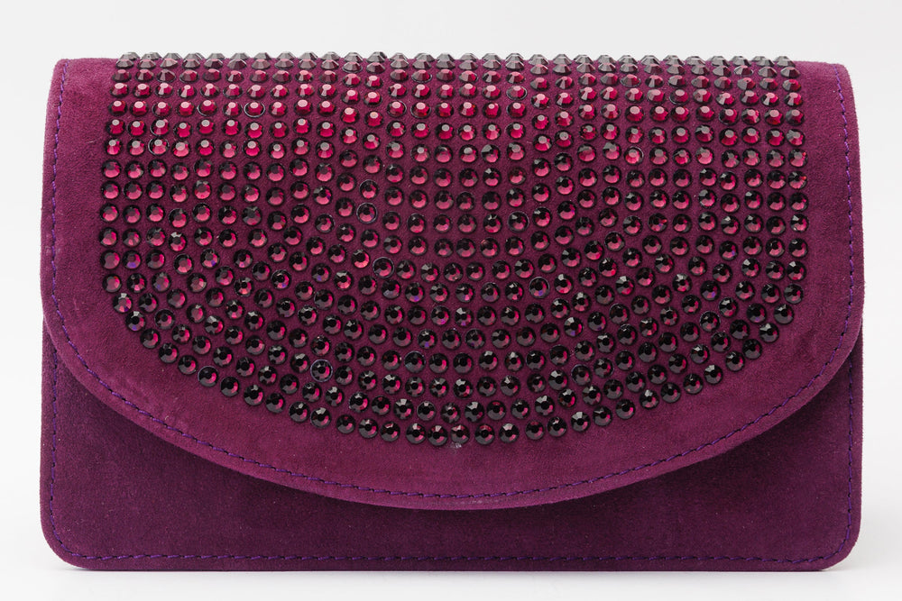 The Ailano Purple Leather Handbag - Vinci Leather