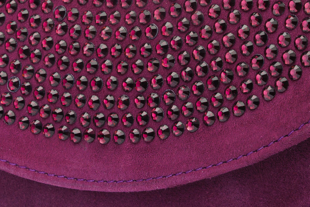 The Ailano Purple Leather Handbag - Vinci Leather