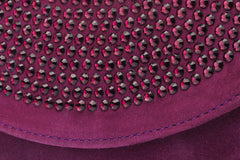 The Ailano Purple Leather Handbag - Vinci Leather