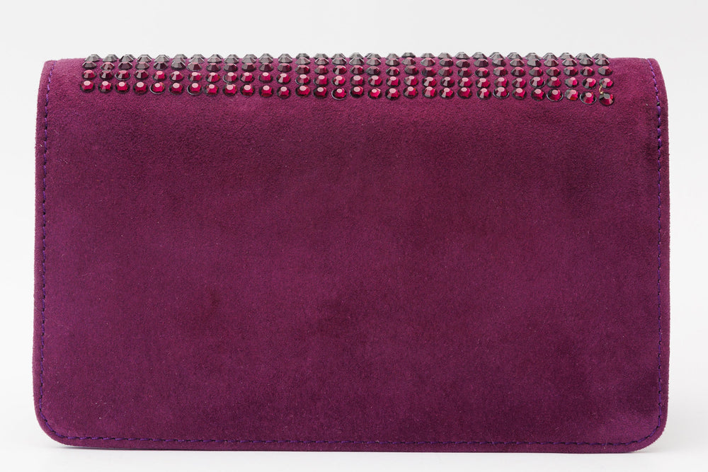The Ailano Purple Leather Handbag - Vinci Leather