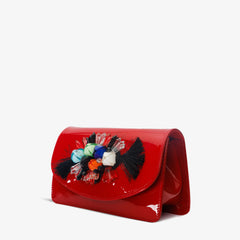 The Vigo Red Patent Leather Handbag - Vinci Leather