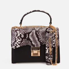 The Venezia Black Leather Handbag - Vinci Leather