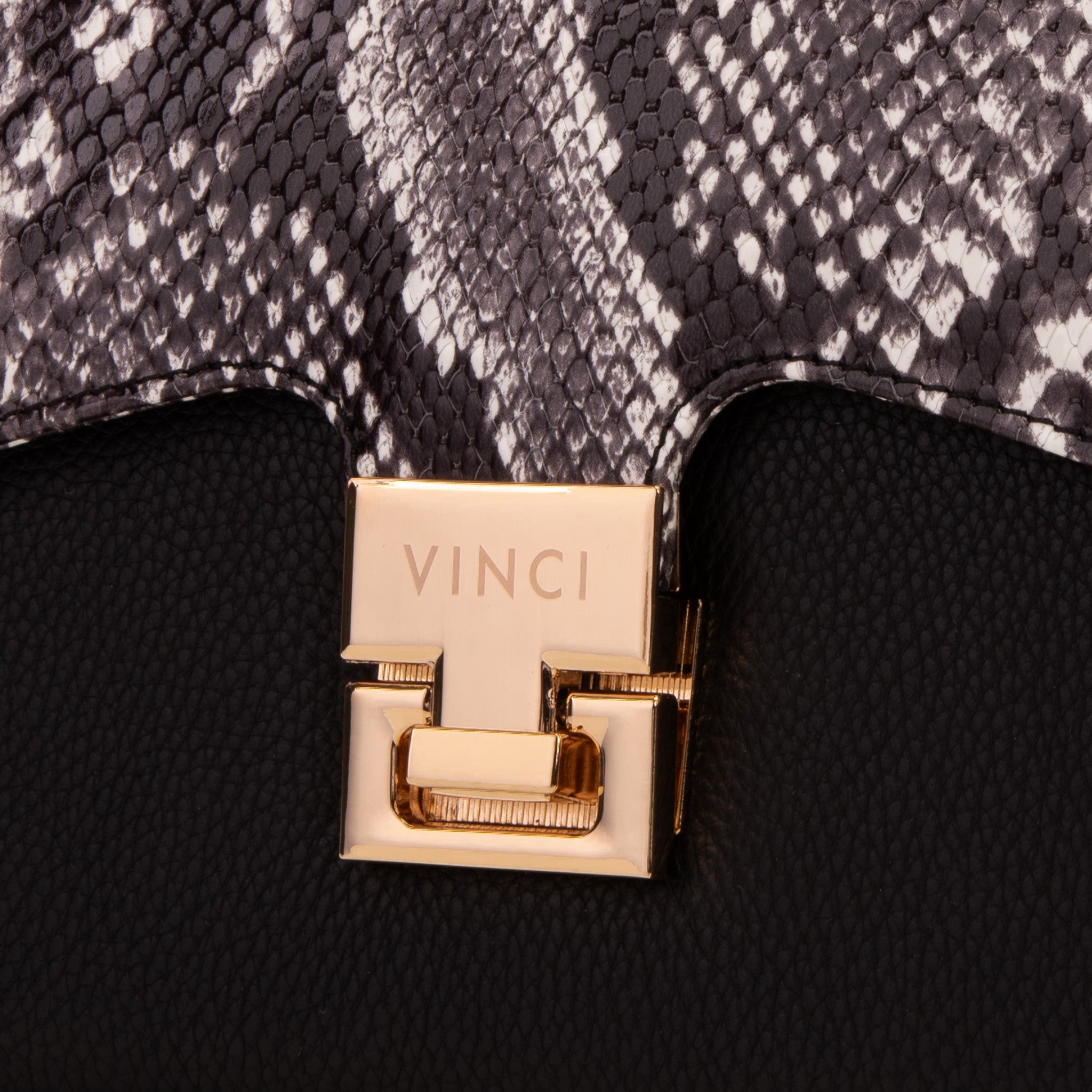 The Venezia Black Leather Handbag - Vinci Leather