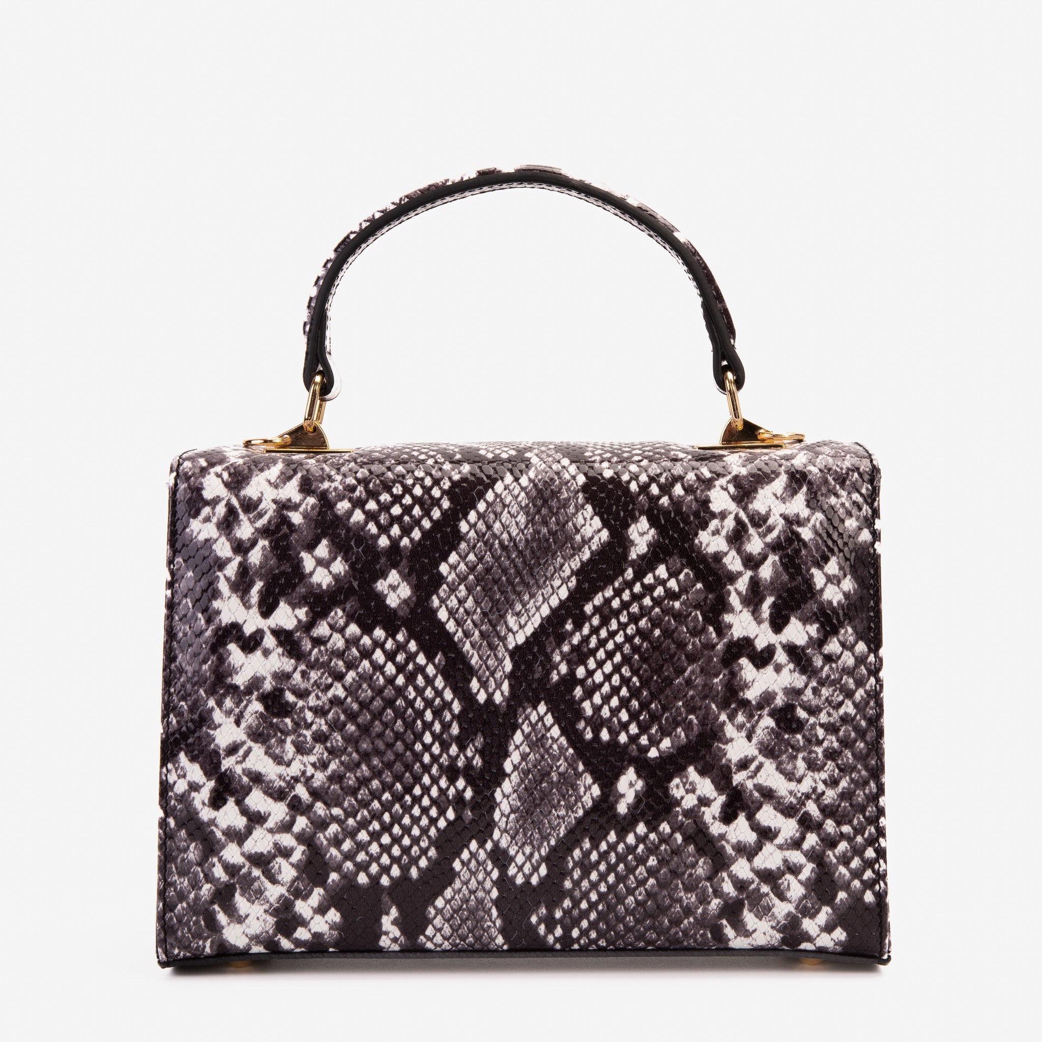 The Venezia Black Leather Handbag - Vinci Leather