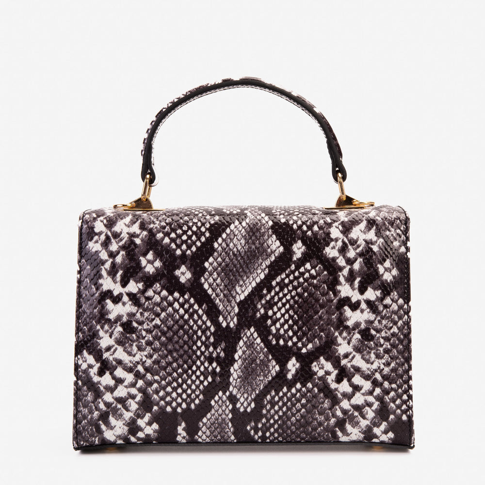 The Venezia Black Leather Handbag - Vinci Leather