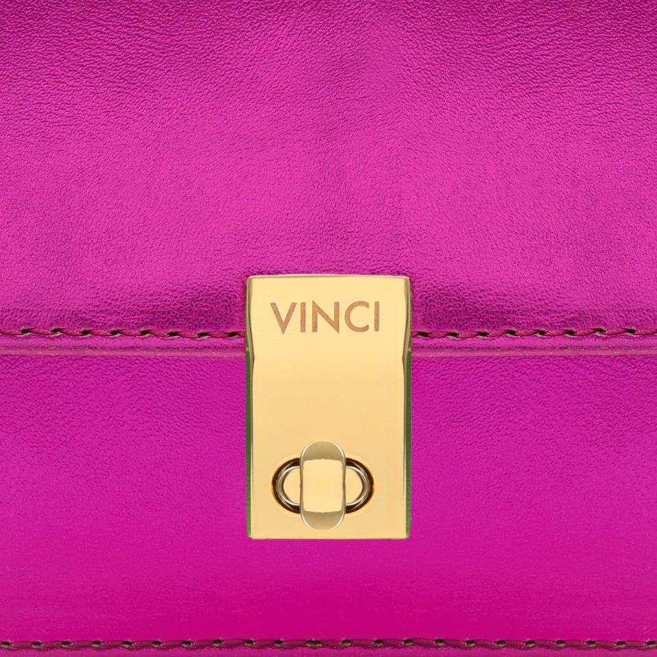 The Torola Fuchsia Handbag - Vinci Leather