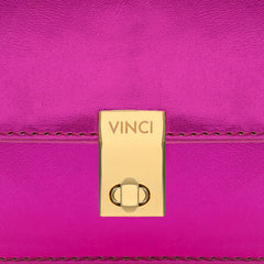 The Torola Fuchsia Handbag - Vinci Leather