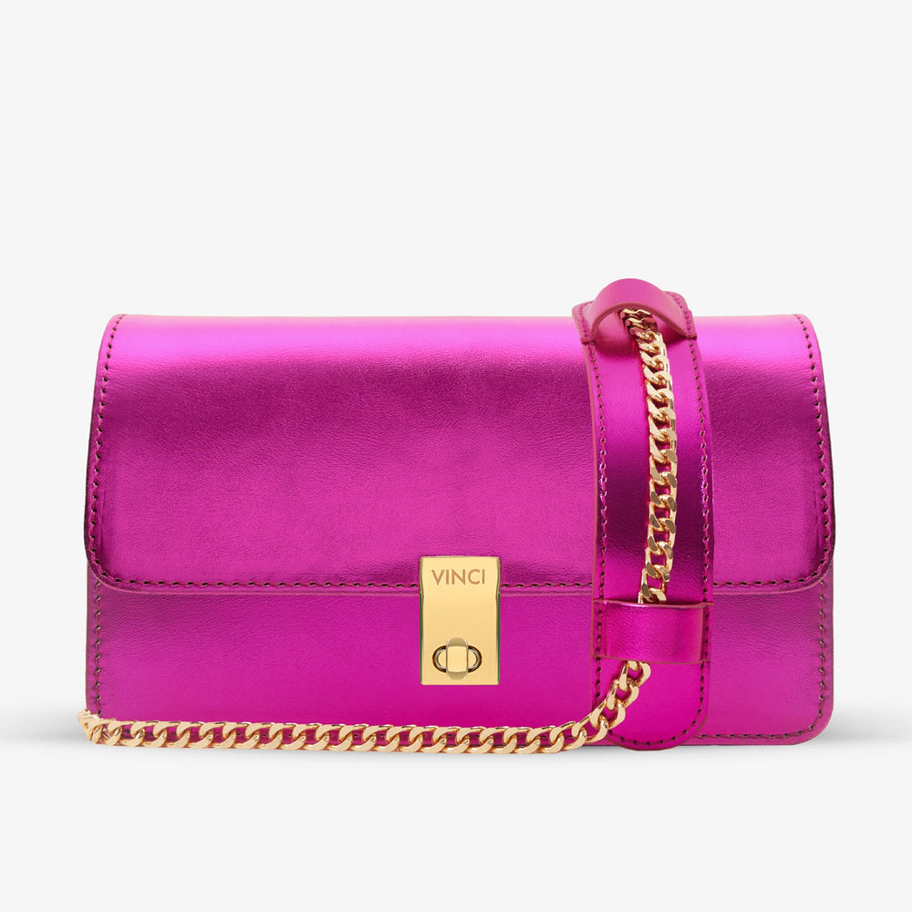 The Torola Fuchsia Handbag - Vinci Leather