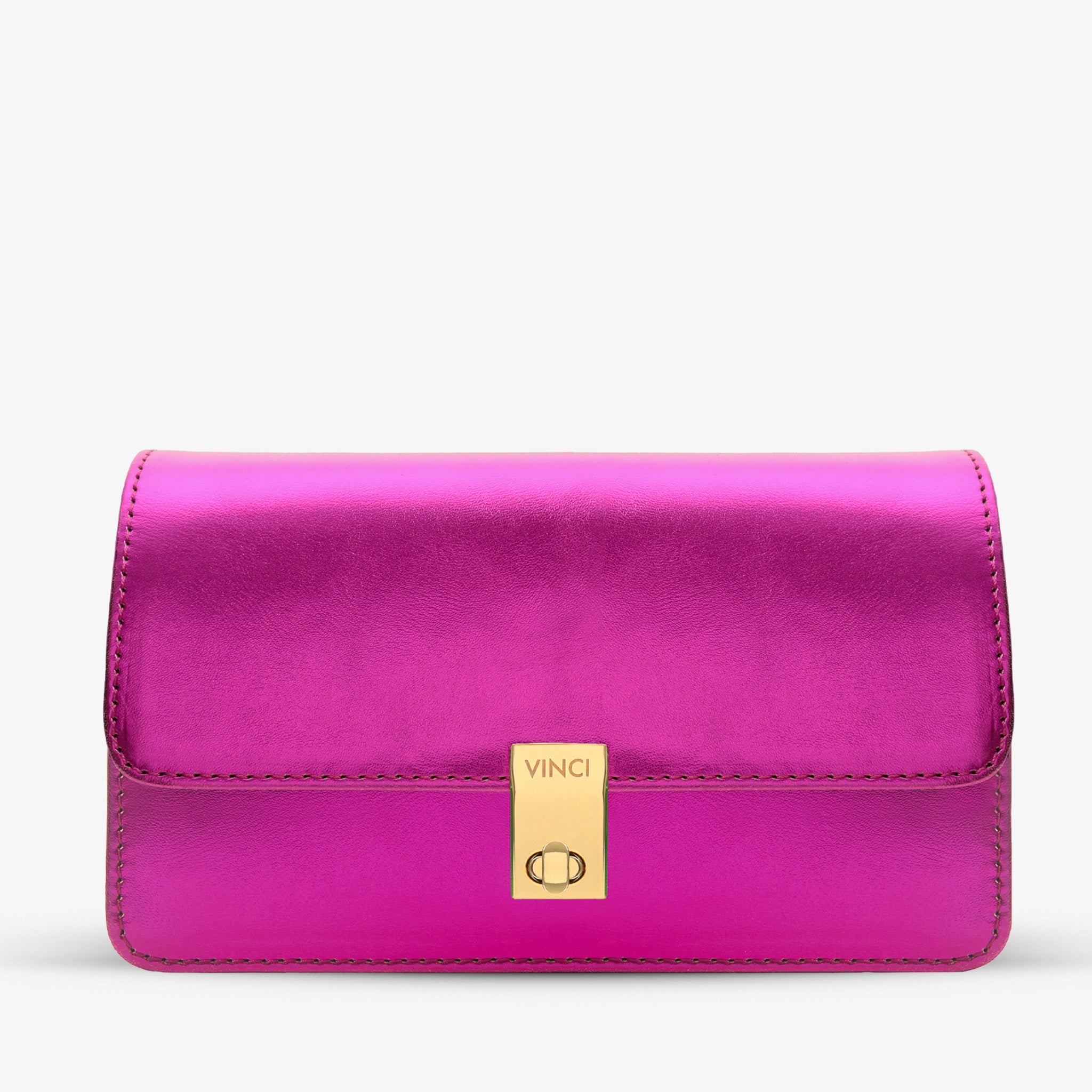 The Torola Fuchsia Handbag - Vinci Leather