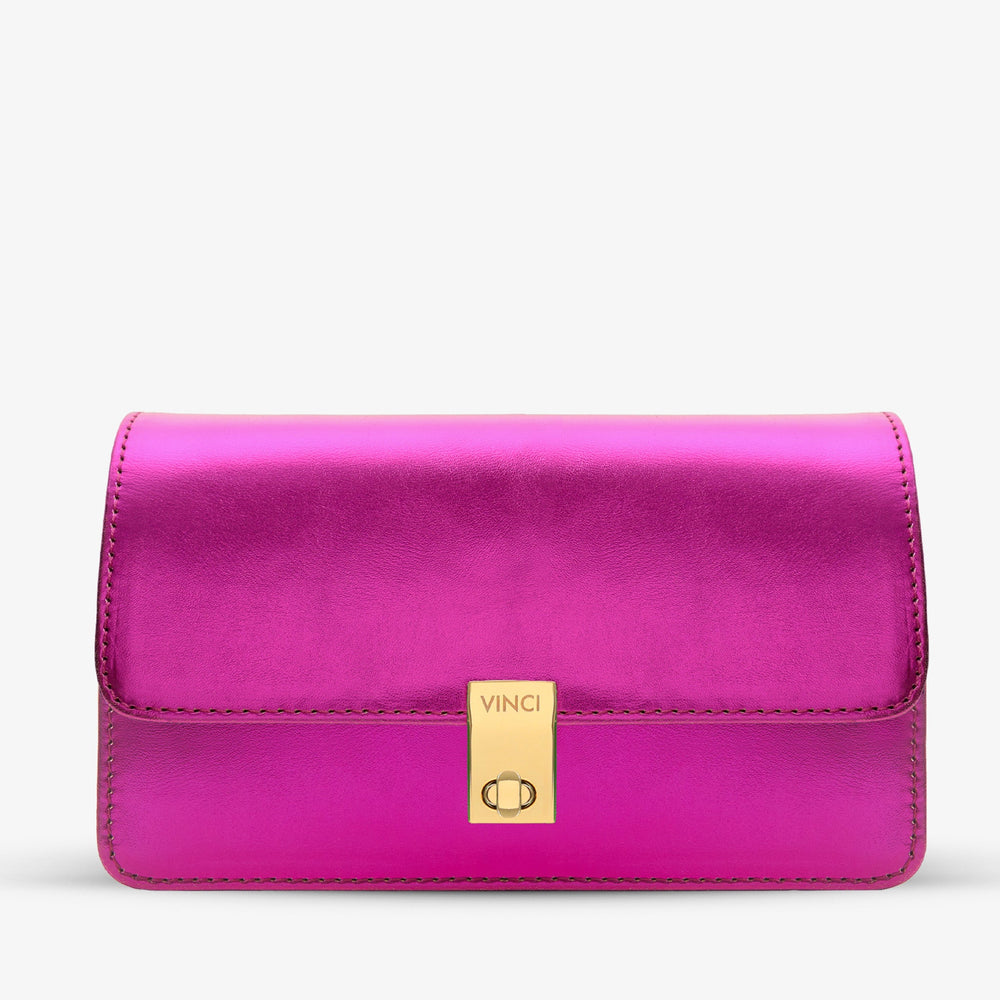 The Torola Fuchsia Handbag - Vinci Leather