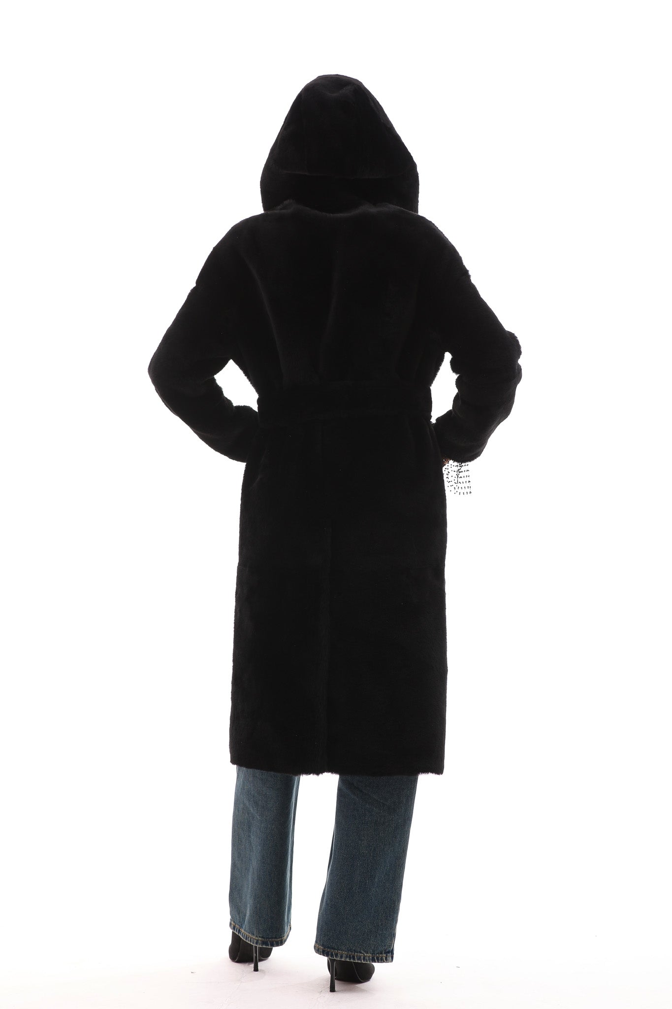 The Virella Reversible Hooded Shearling Leather Jacket - Vinci Leather