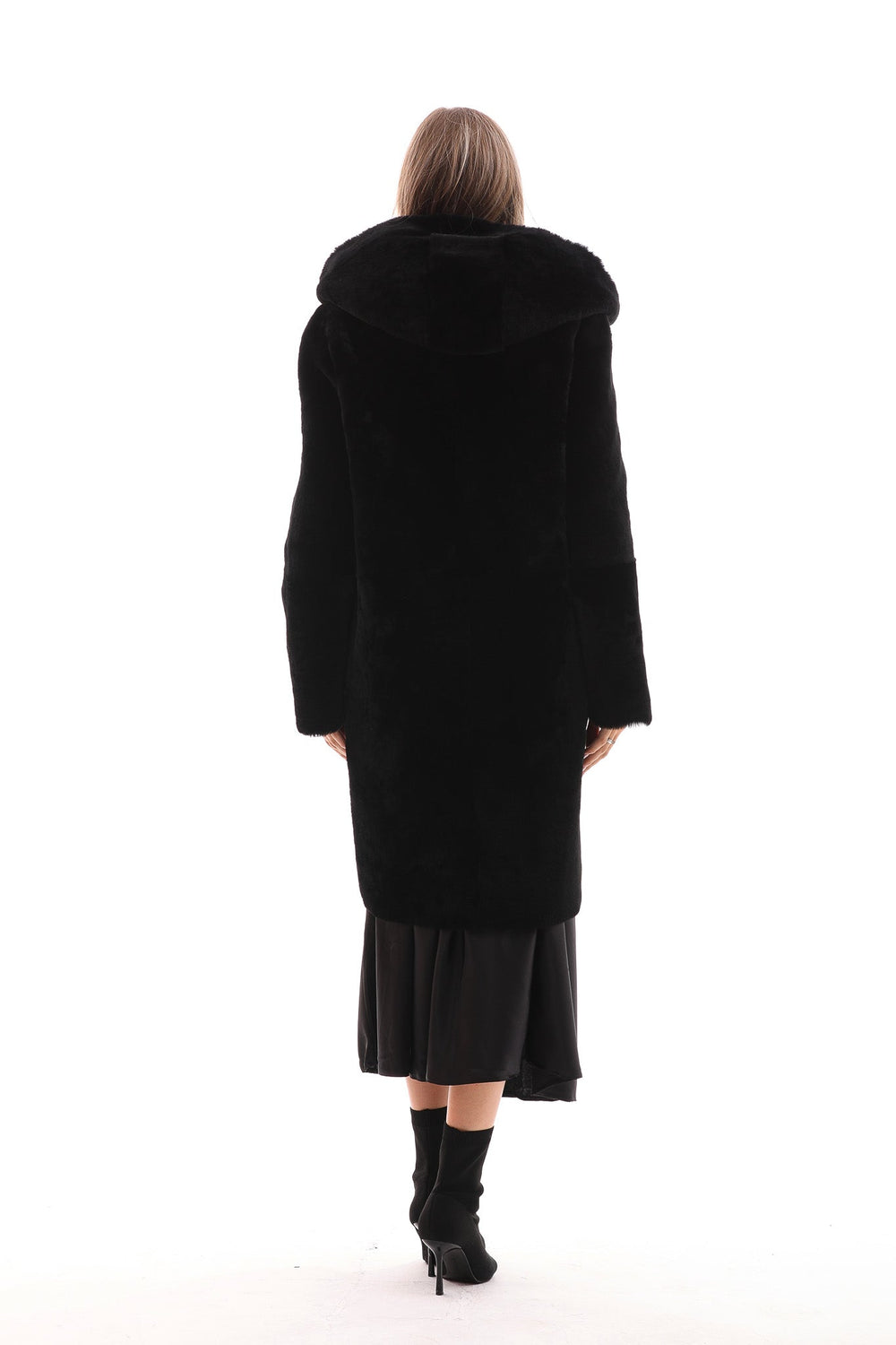 The Noctura Reversible Hooded Shearling Leather Jacket - Vinci Leather