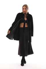 The Nyra Reversible Shearling Leather Jacket - Vinci Leather