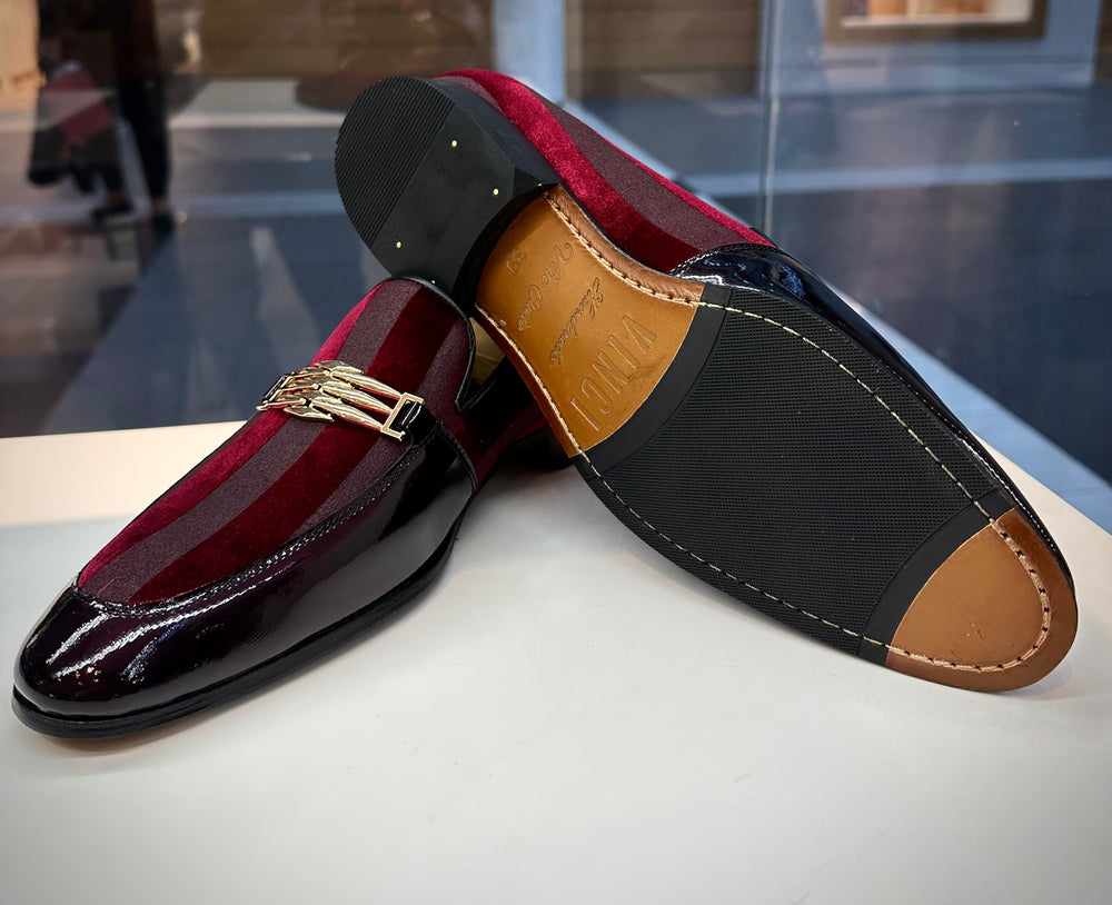 The Pontalto Leather Shoe Burgundy Bit Loafer - Vinci Leather