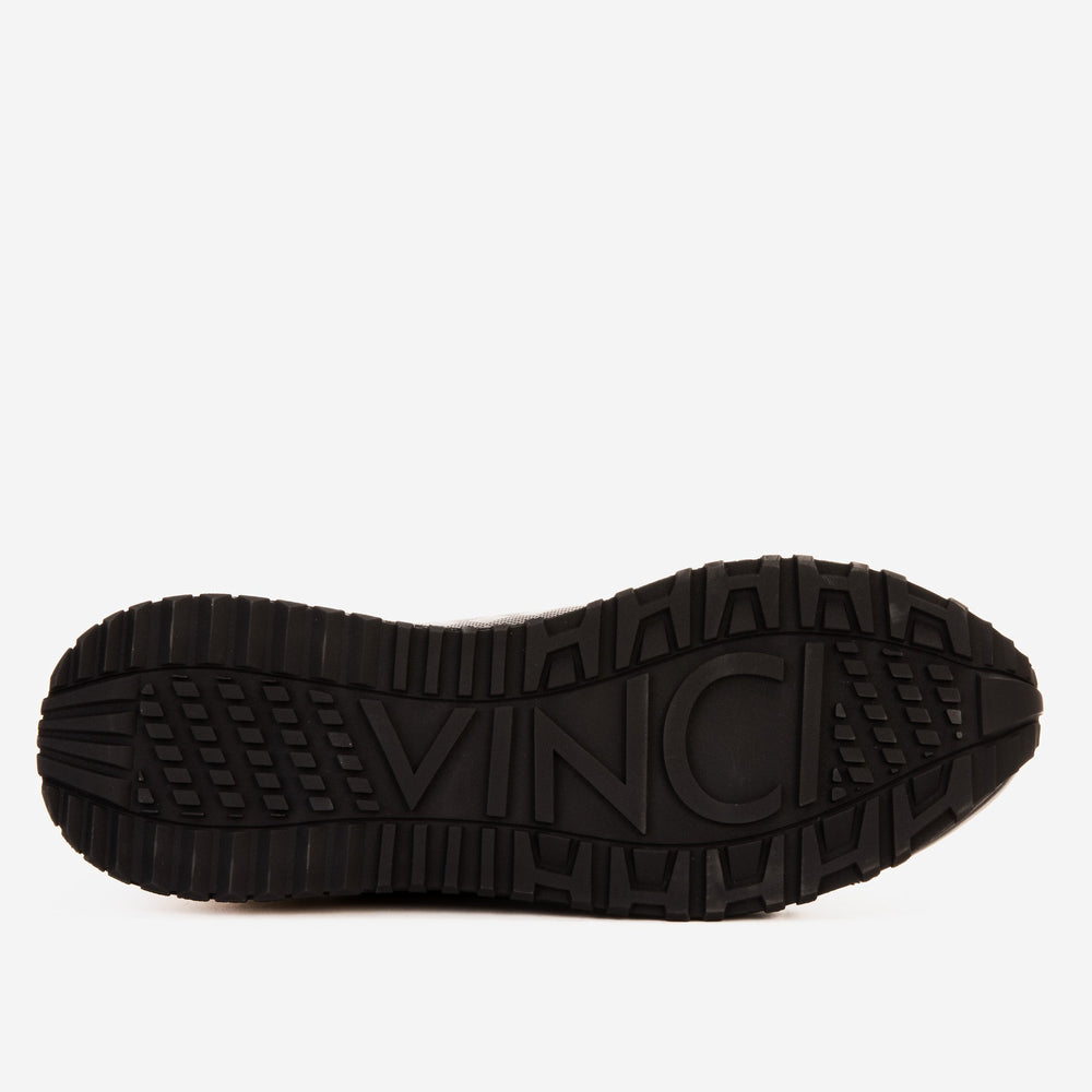 The Cenova Black Gold Leather Sneaker - Vinci Leather
