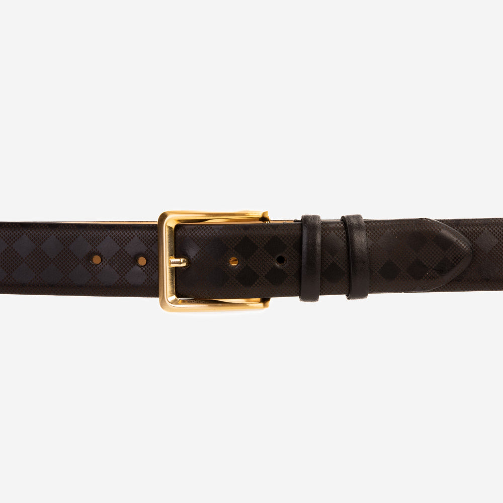The Cenova Black Calfskin Belt - Vinci Leather