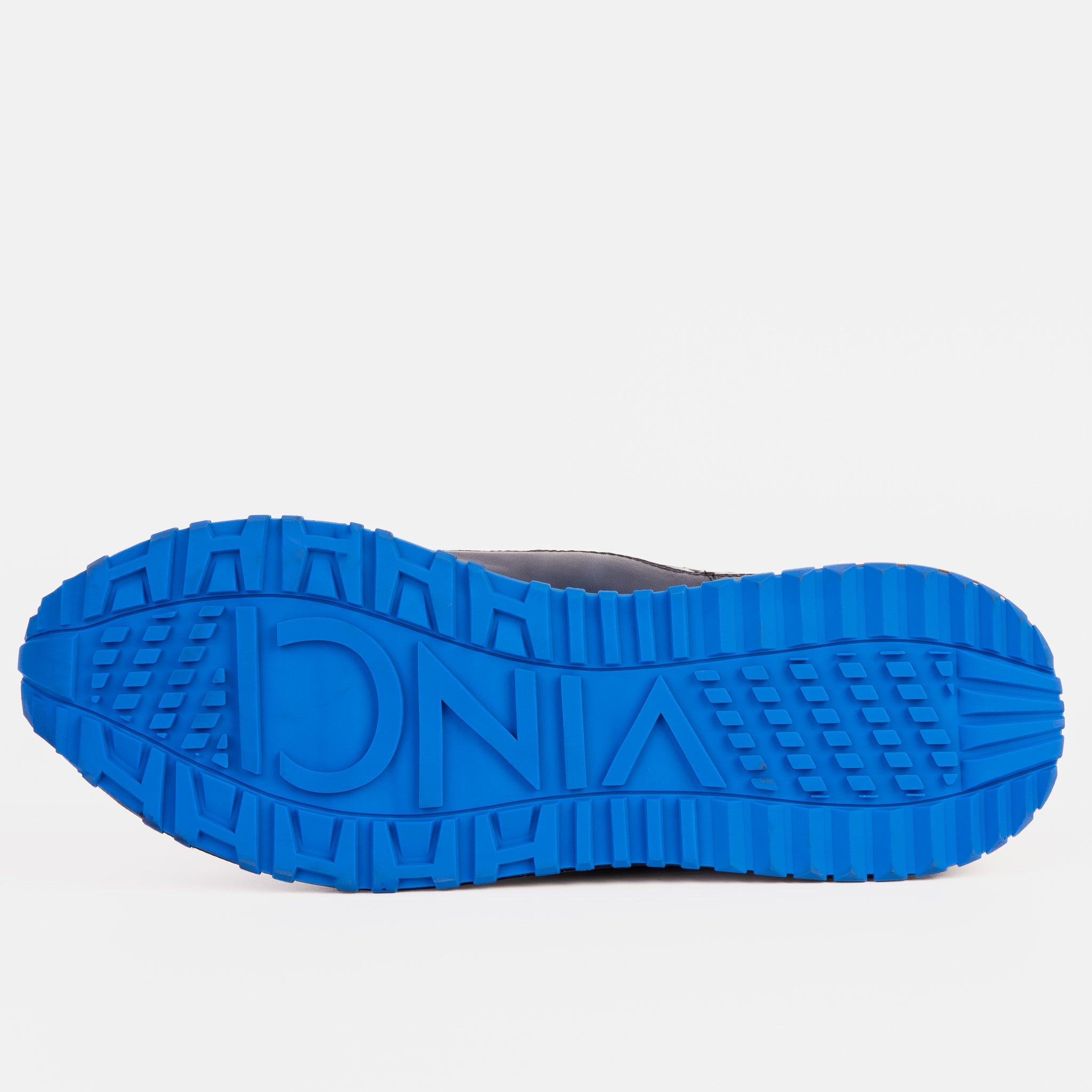 The Marseille Navy Blue Leather Sneaker - Vinci Leather