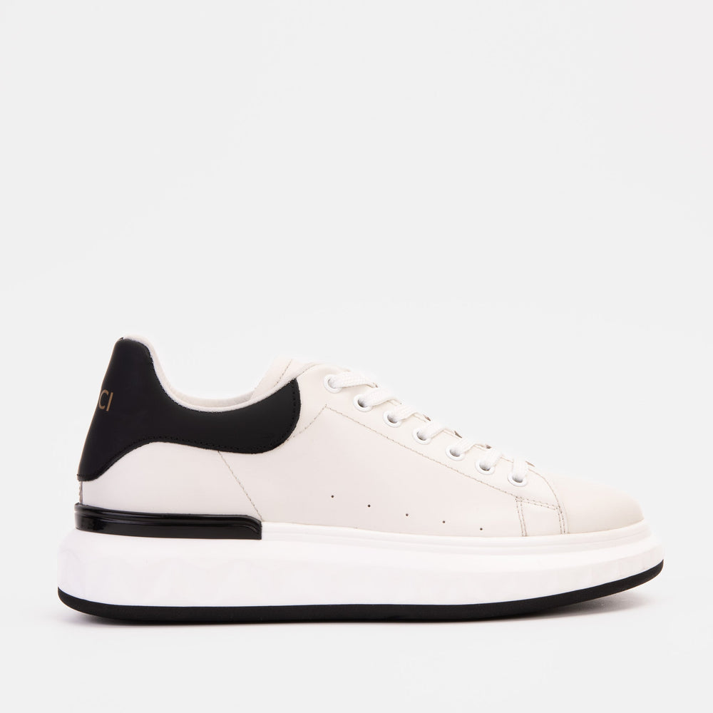The Linq White Leather Sneaker - Vinci Leather
