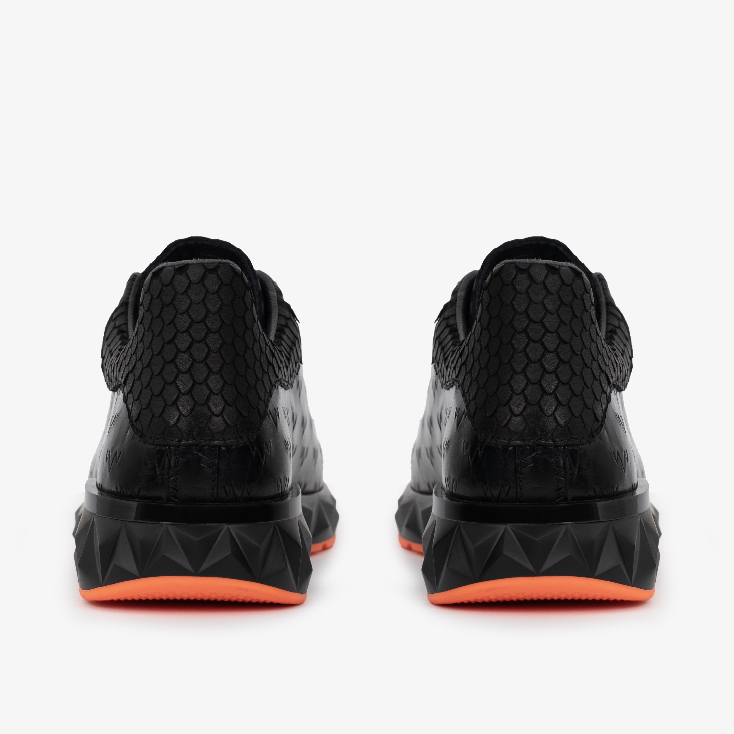 The Caesars Black Leather  Sneaker - Vinci Leather
