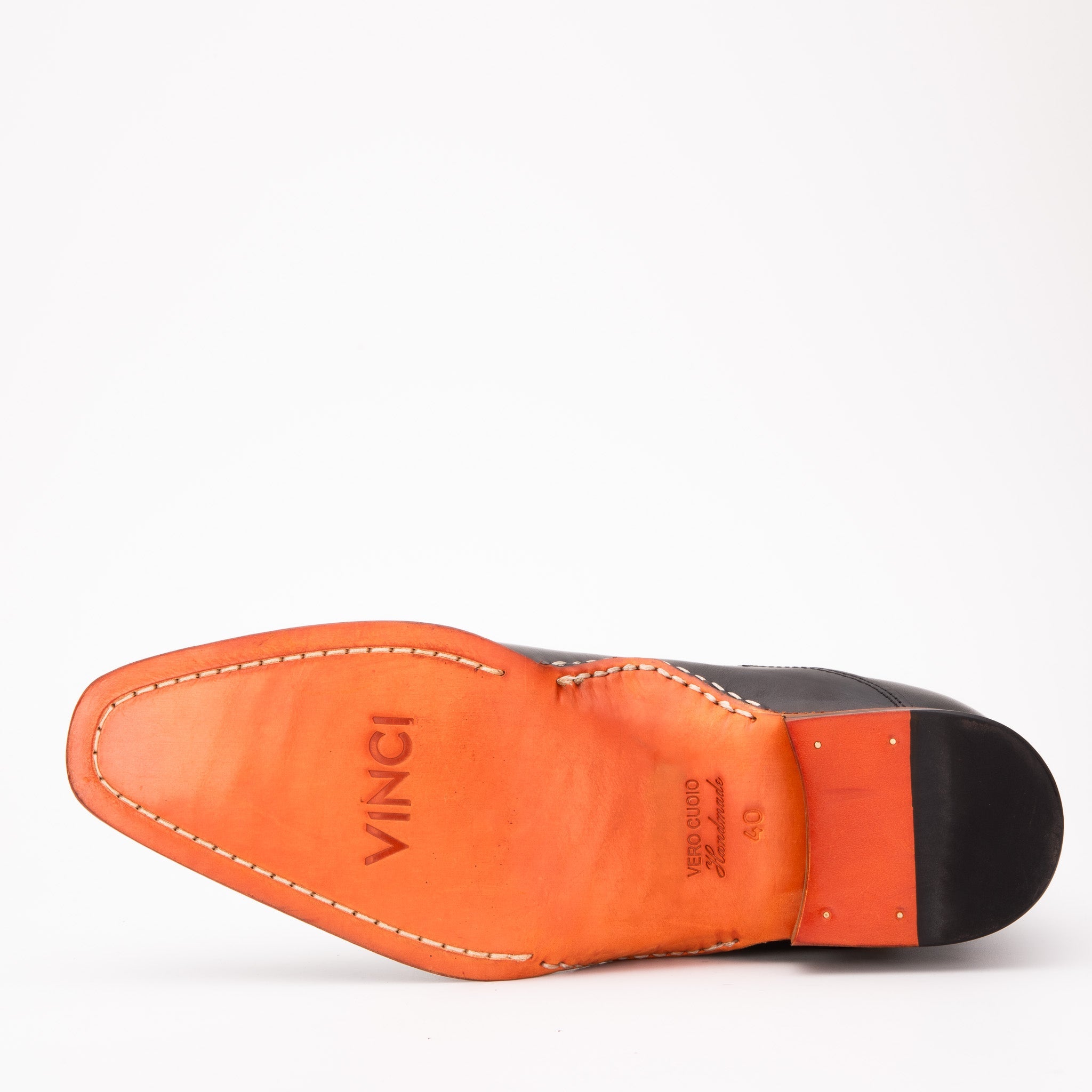 The Royal Hand Craft Black Leather Double-Buckle Chelsea Boot - Vinci Leather