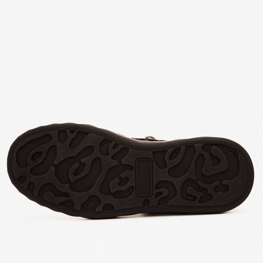 The Eugene Black Gold Woven Leather High-Top Sneaker - Vinci Leather