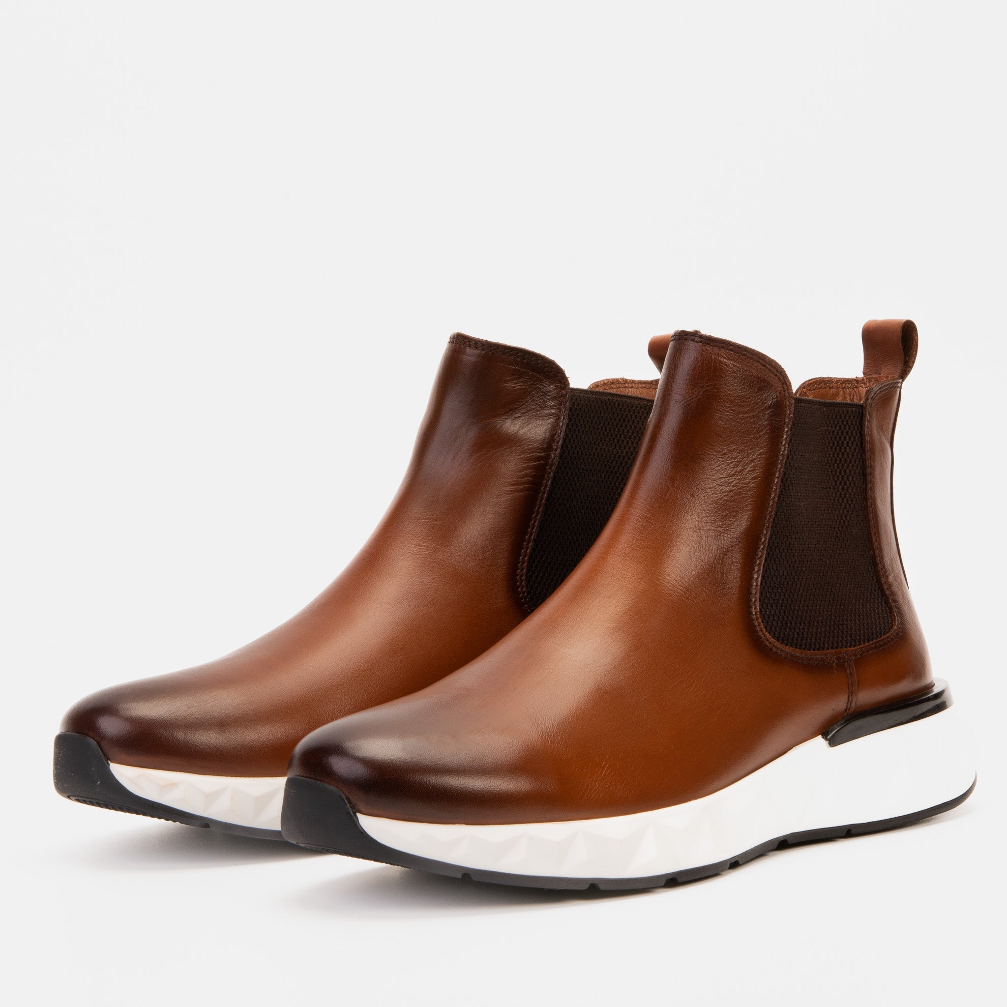 The Apex Tan Leather Chealsea Boot - Vinci Leather