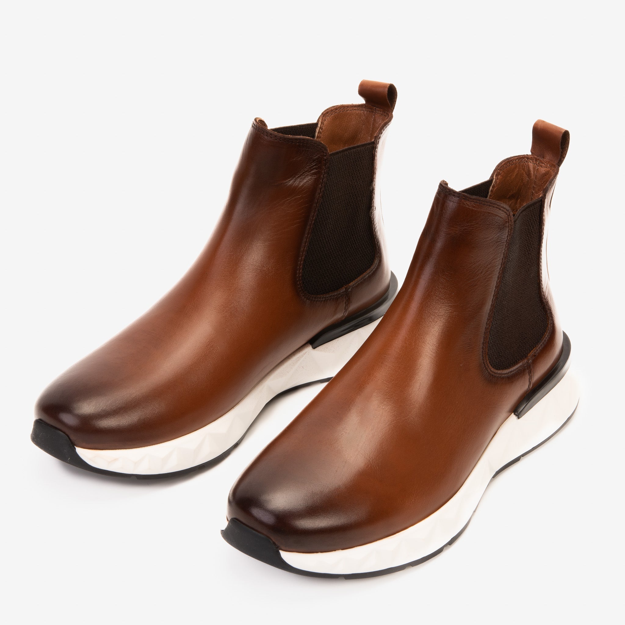 The Apex Tan Leather Chealsea Boot - Vinci Leather
