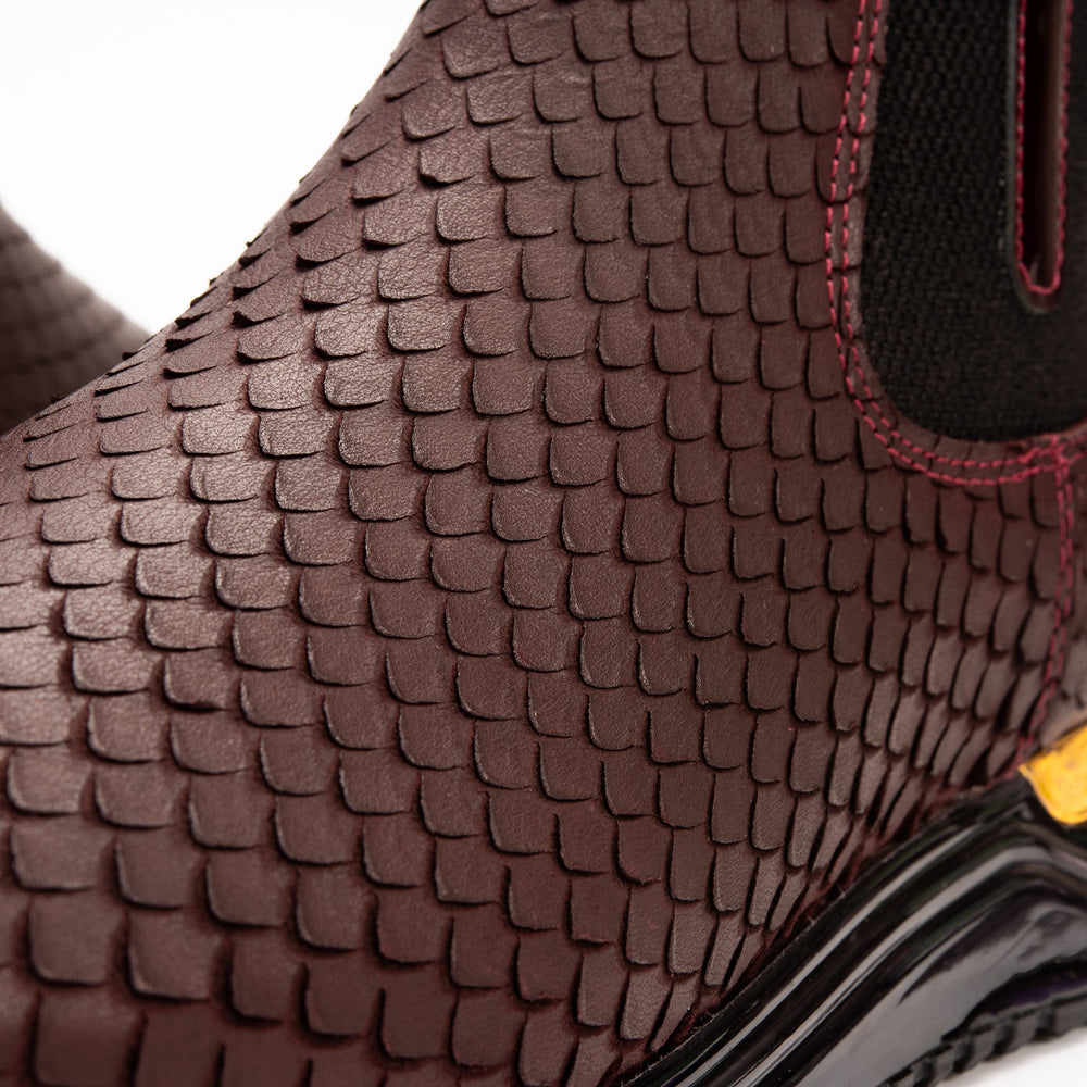 The Panther Burgundy Leather Chelsea Boot - Vinci Leather