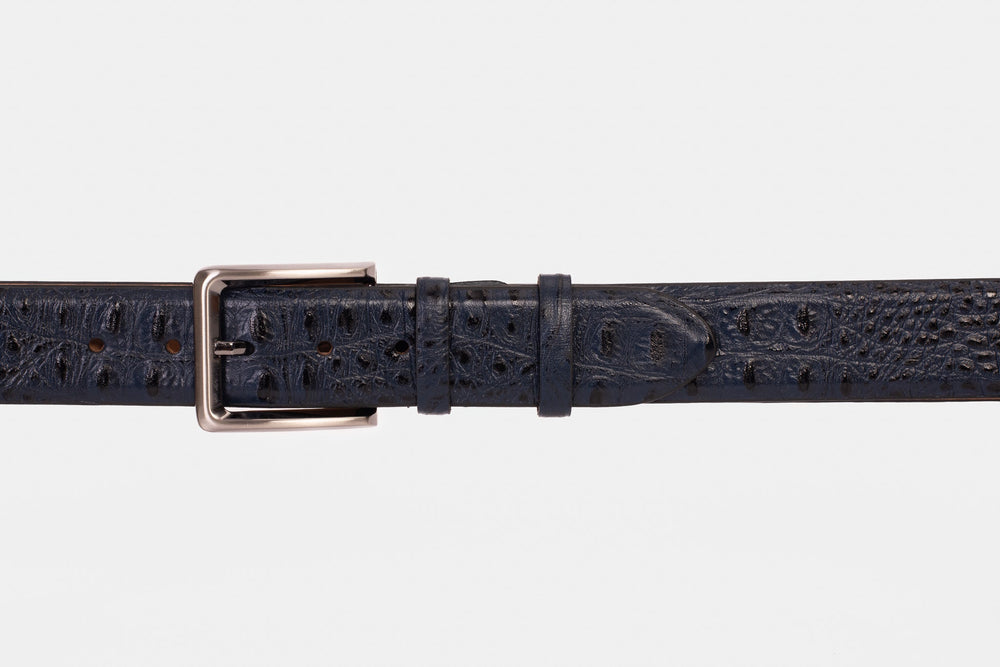 The Savamala  Blue Leather Belt - Vinci Leather