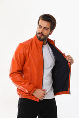 The Como Reversible Leather Bomber Jacket - Vinci Leather