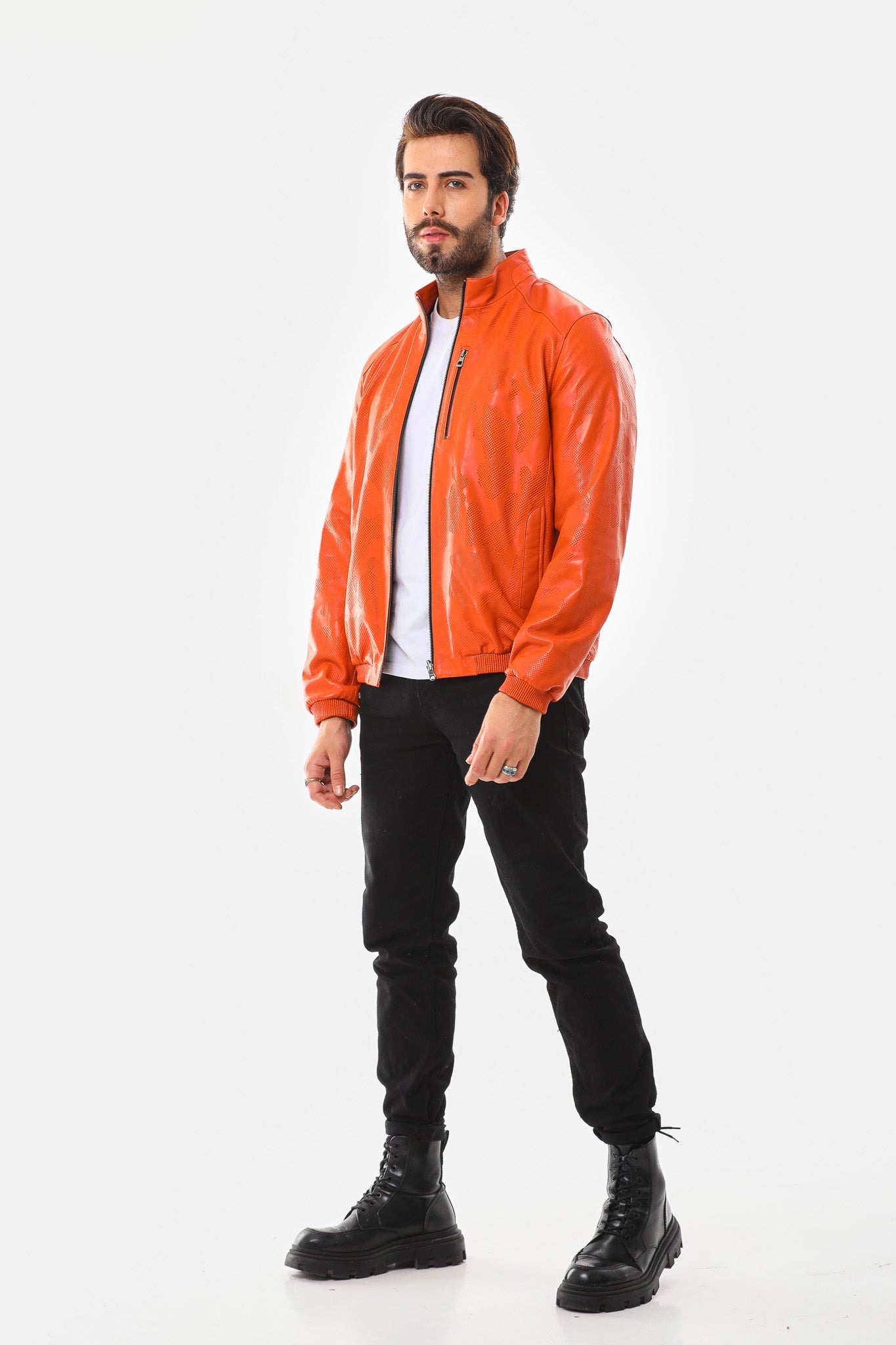 The Como Reversible Leather Bomber Jacket - Vinci Leather
