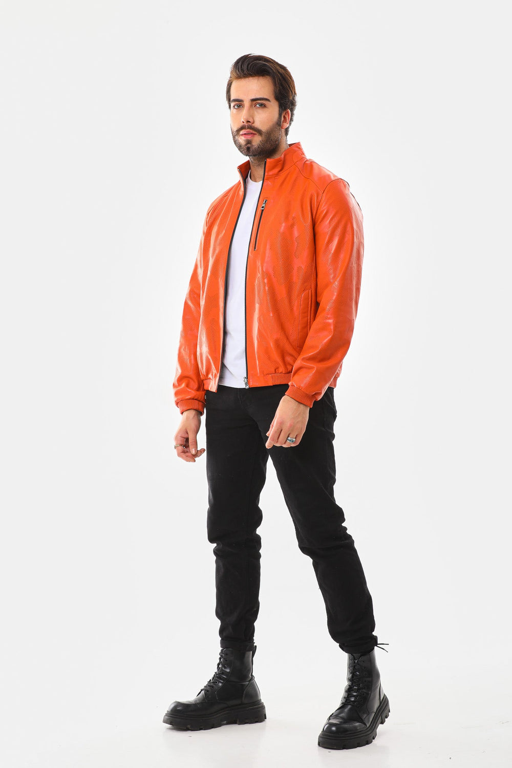 The Como Reversible Leather Bomber Jacket - Vinci Leather