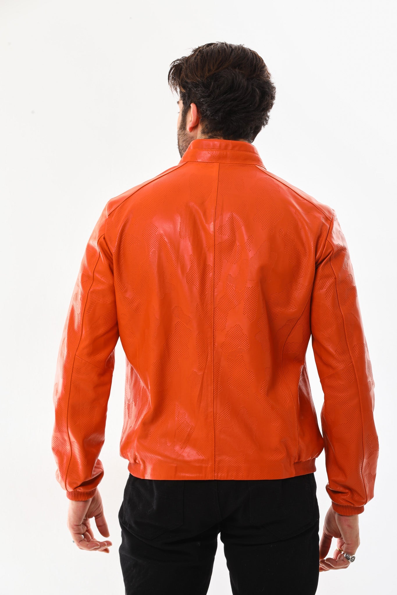 The Como Reversible Leather Bomber Jacket - Vinci Leather