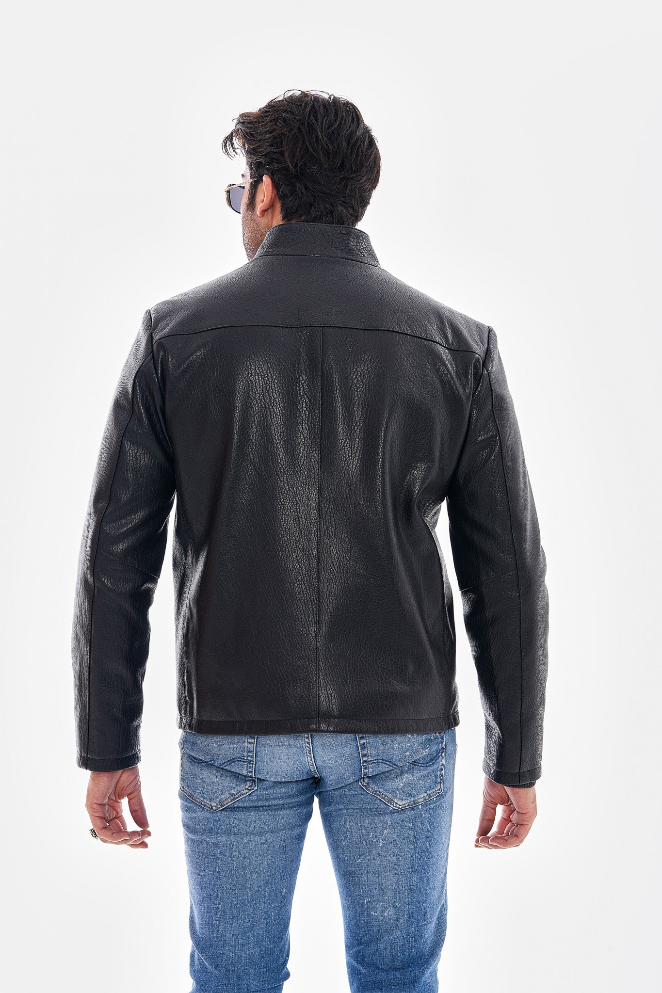 The Varden Black Leather Jacket - Vinci Leather