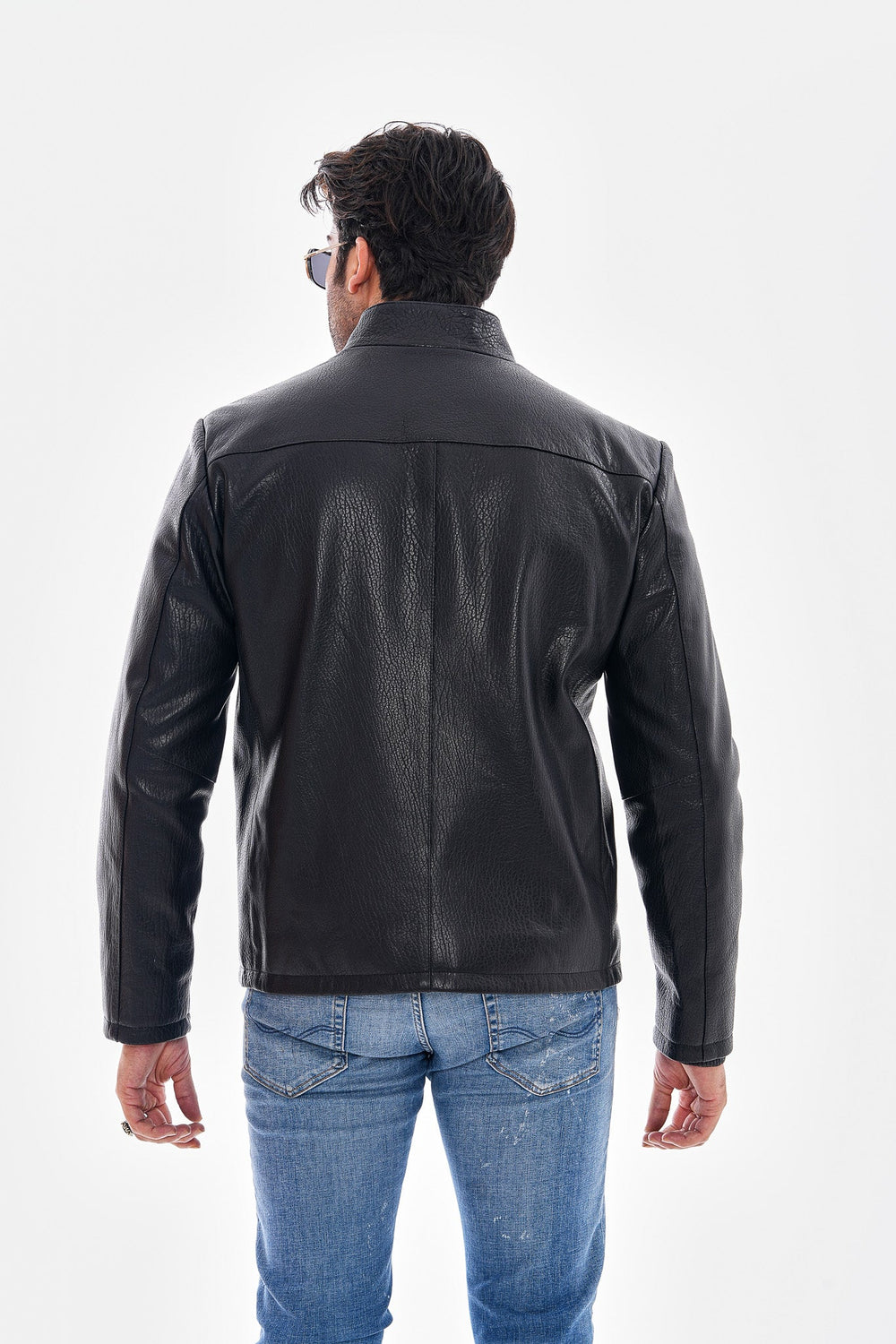 The Varden Black Leather Jacket - Vinci Leather