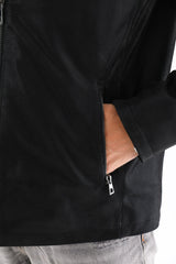 The Varden Black Leather Jacket - Vinci Leather