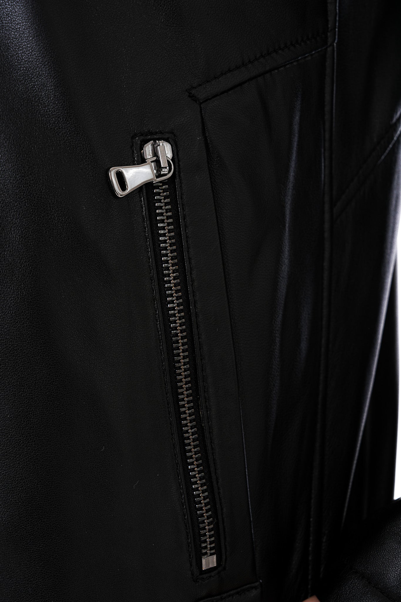 The Falcon Black Smooth Leather Jacket - Vinci Leather