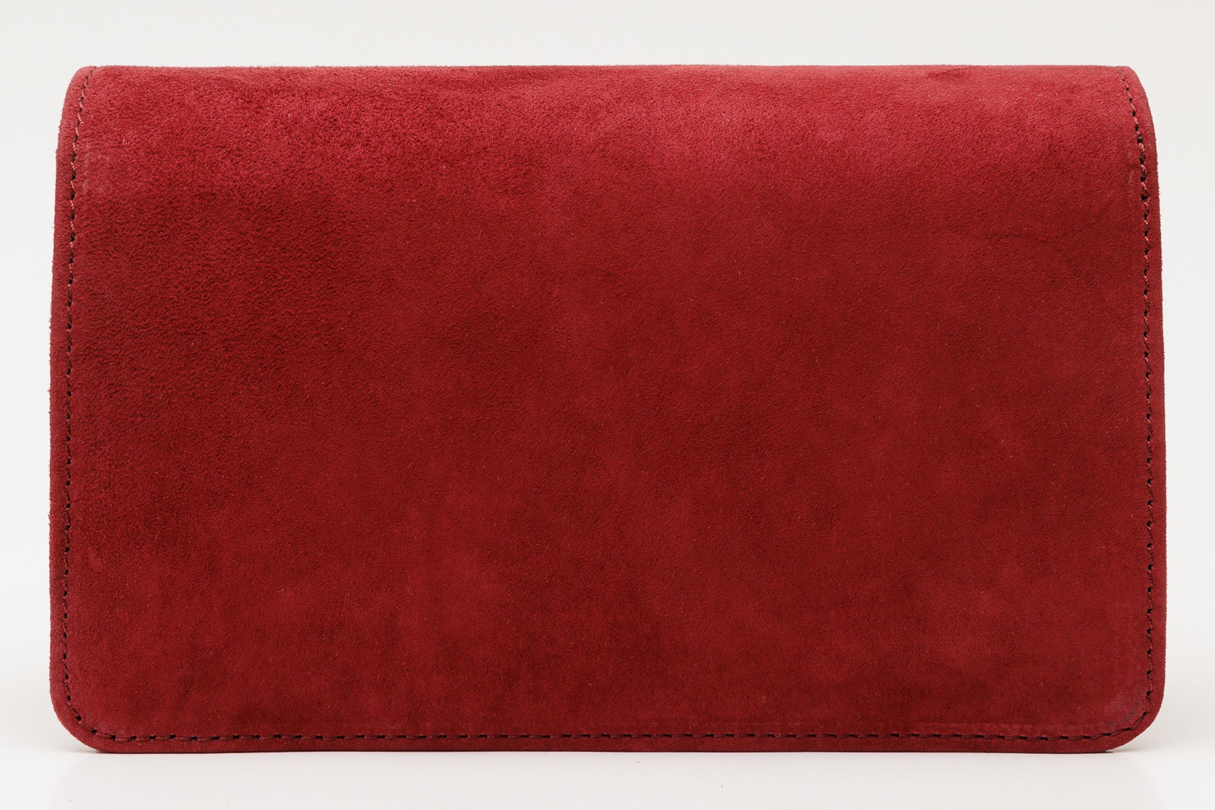 The California Burgundy Suede Leather Handbag - Vinci Leather