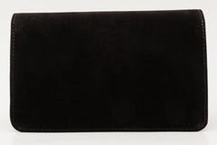 The California Black Suede Leather Handbag - Vinci Leather