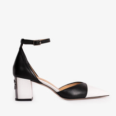 The Noella Black Leather Sandal - Vinci Leather